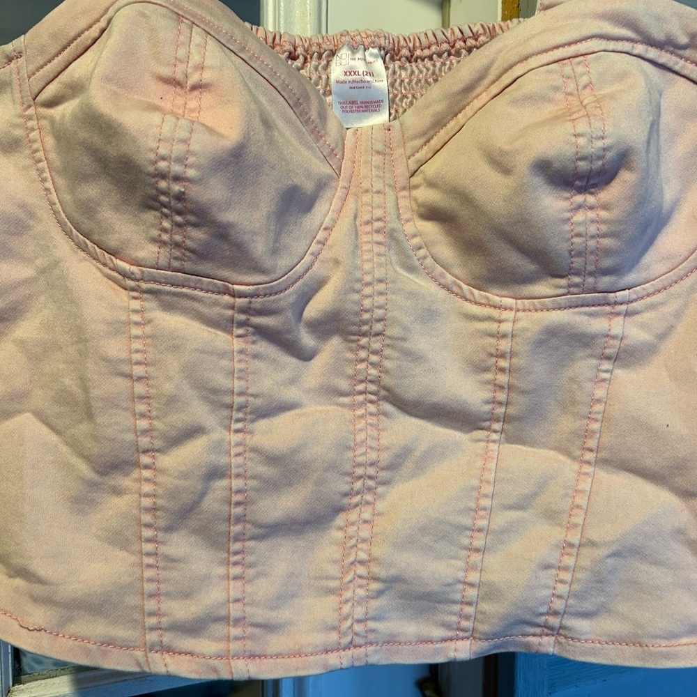 Pink Bustier Top - Picture 2 of 4